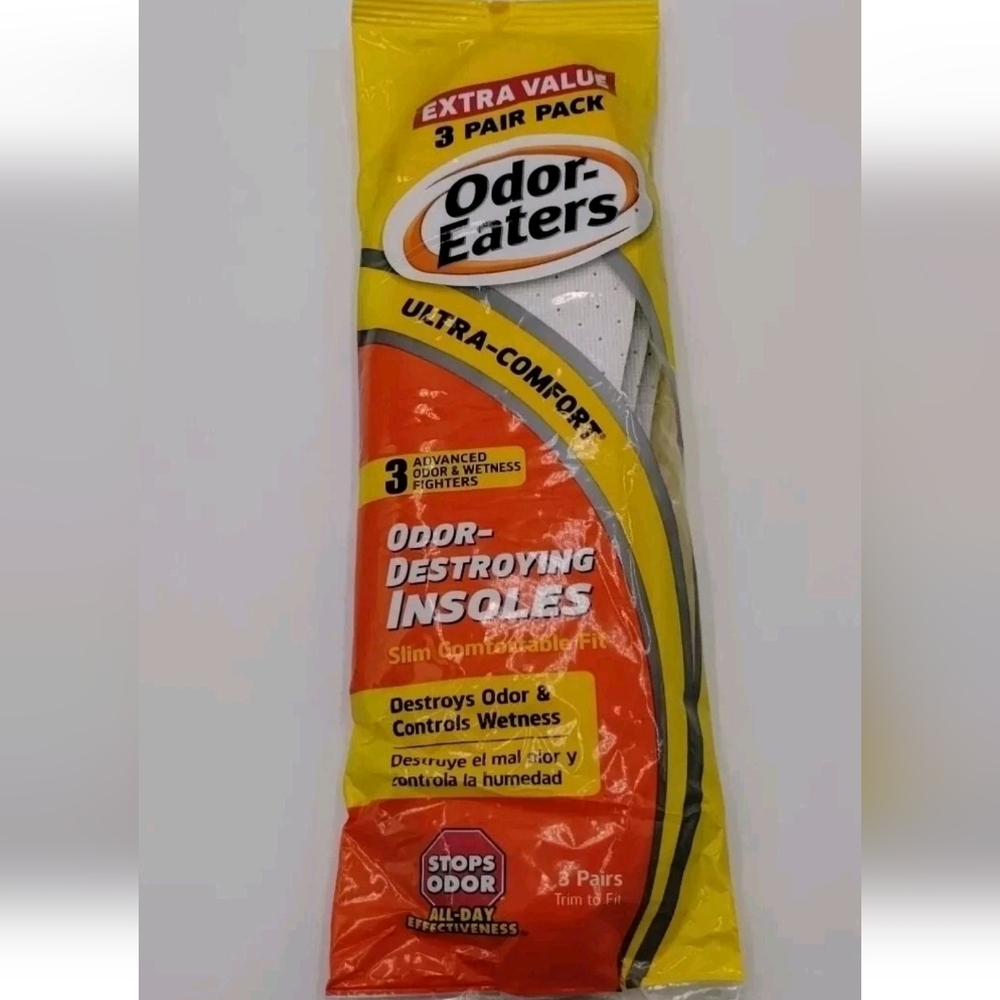 Odor-Eaters Ultra Comfort Odor Destroying Comfort Insole Trim To Fit (3 Pairs)